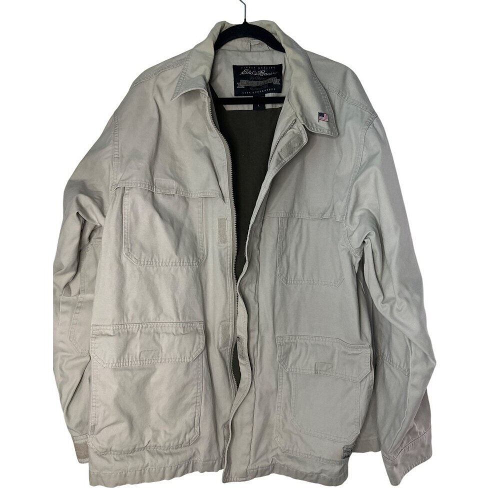 Eddie Bauer Men’s Large Utility Jacket Outdoor Utility VTG Retro Y2K Camping